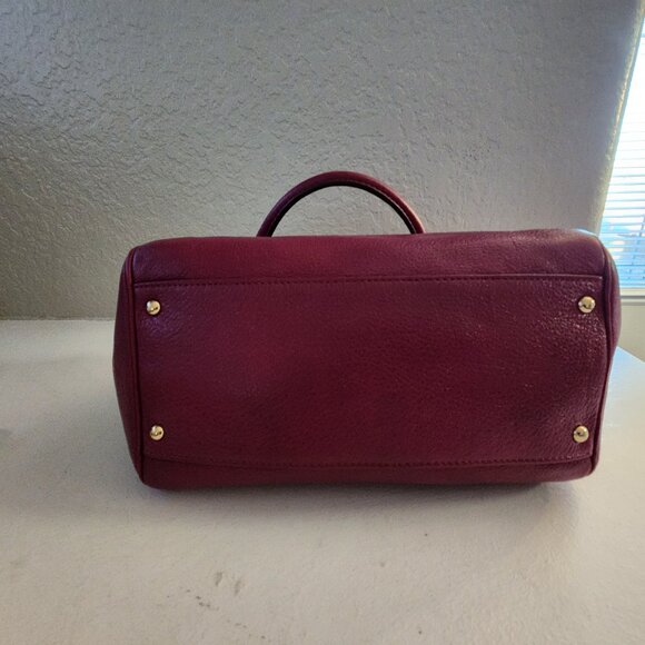 Euc Coach Madison Cranberry Leather Mini Shoulder Bag Handbag - Picture 10 of 15